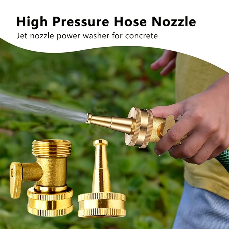 Nozzle Brass - 2pcs/set Brass Garden Hose Nozzle-Durable Metal