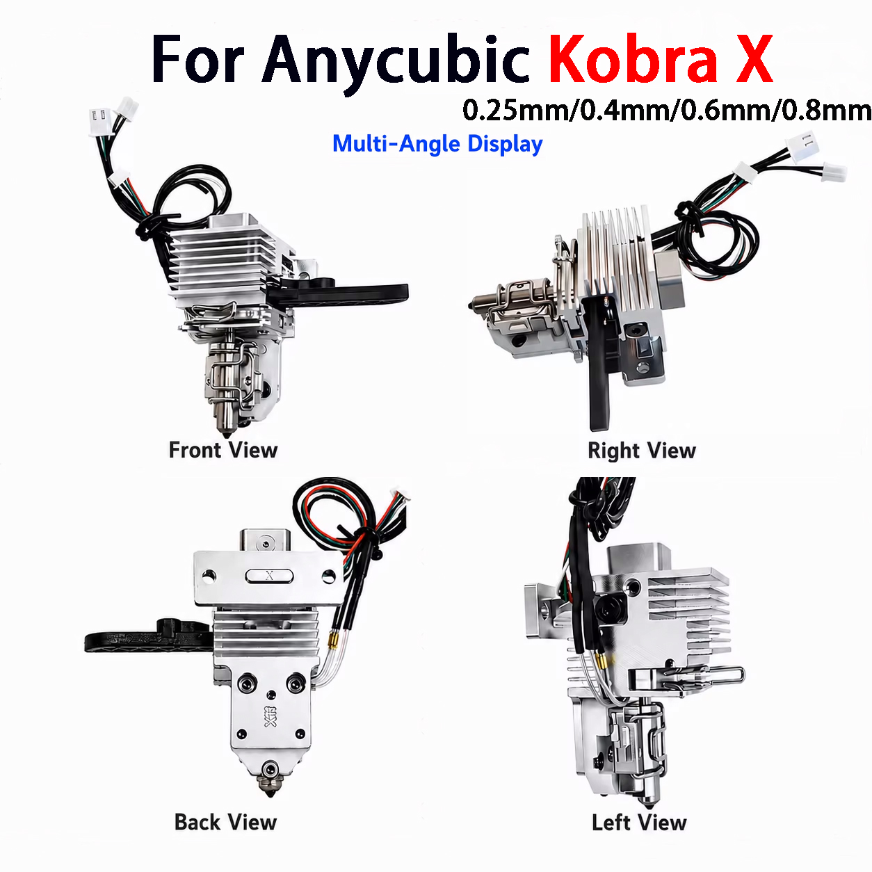 Hotend Assembly - 0.25 0.4 0.6 0.8mm Hot End