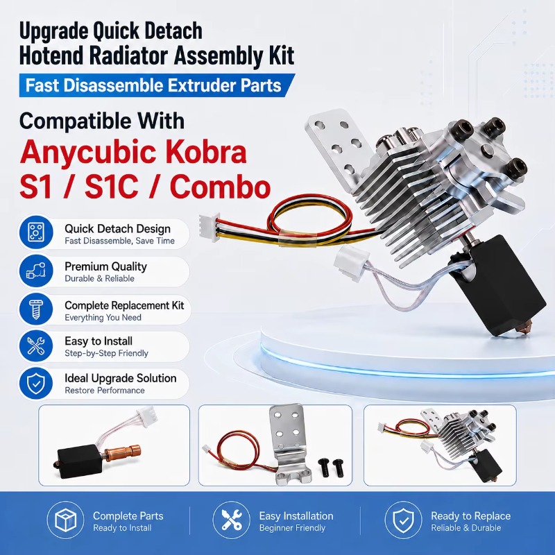 Hotend Assembly - Upgrade Quick Detach Hotend Radiator Assembly