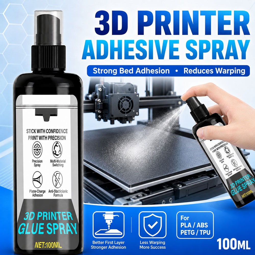 Abs Filament - 100/200ml Strong 3D Printer Adhesive Spray