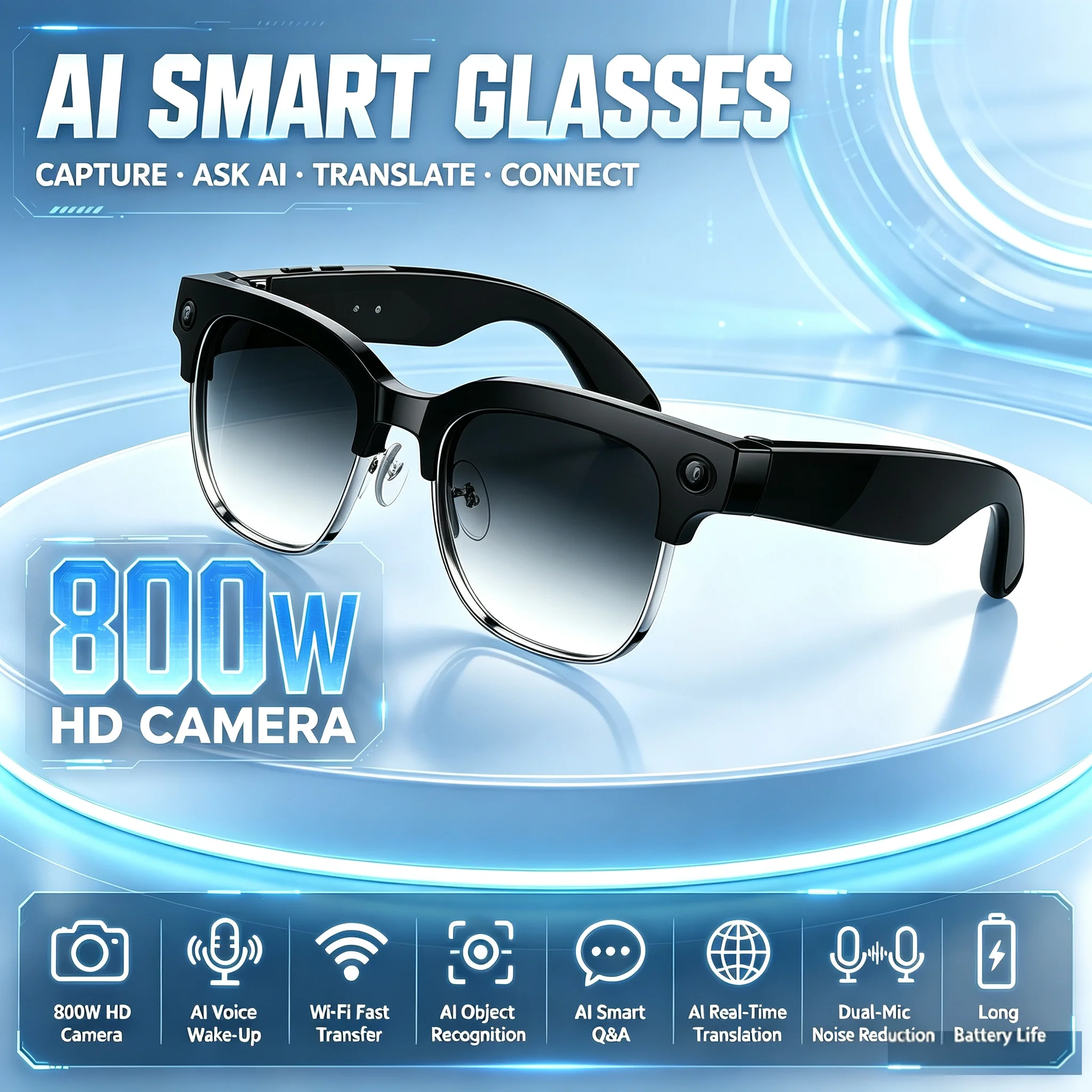 Bltouch - AI Smart Glasses with Voice Wake