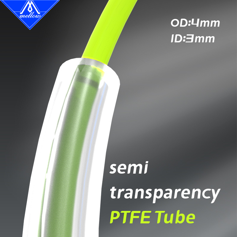 Bowden Tube - Mellow Semi Transparency ID3mm OD4mm PTFE