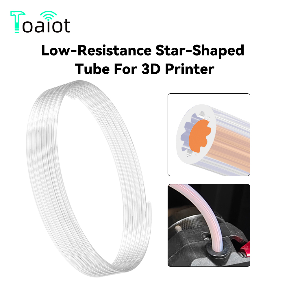 Bowden Tube - Low-Resistance Star-Shaped PTFE Tube For 3D