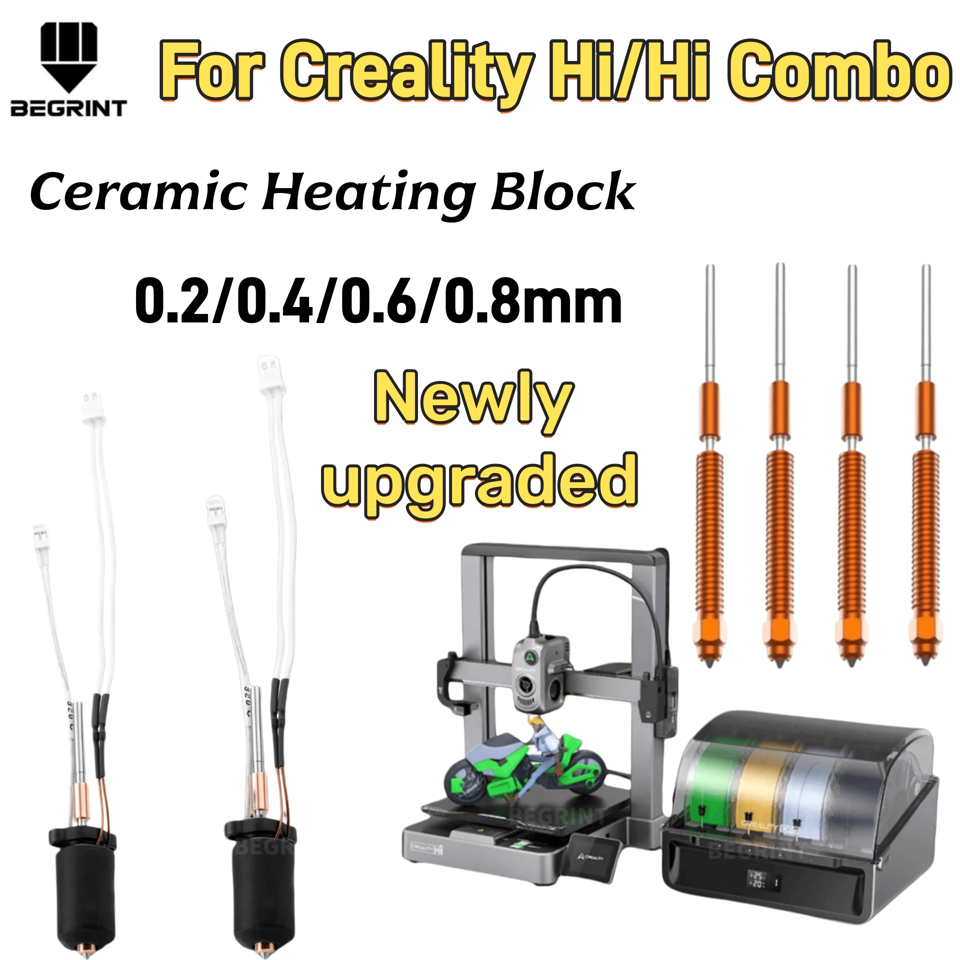 Hotend Assembly - High Temp Ceramic Heater Hotend Kit