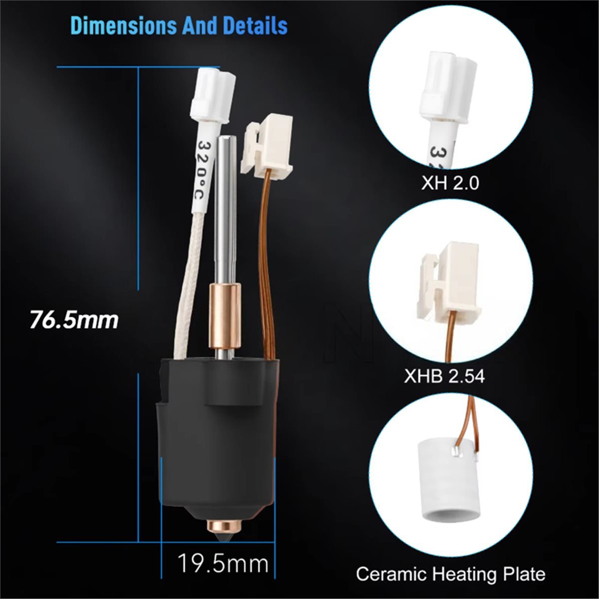 Hotend 0.4Mm - SWXF For K1C/K1MAX Hotend Thermistor Cartridge