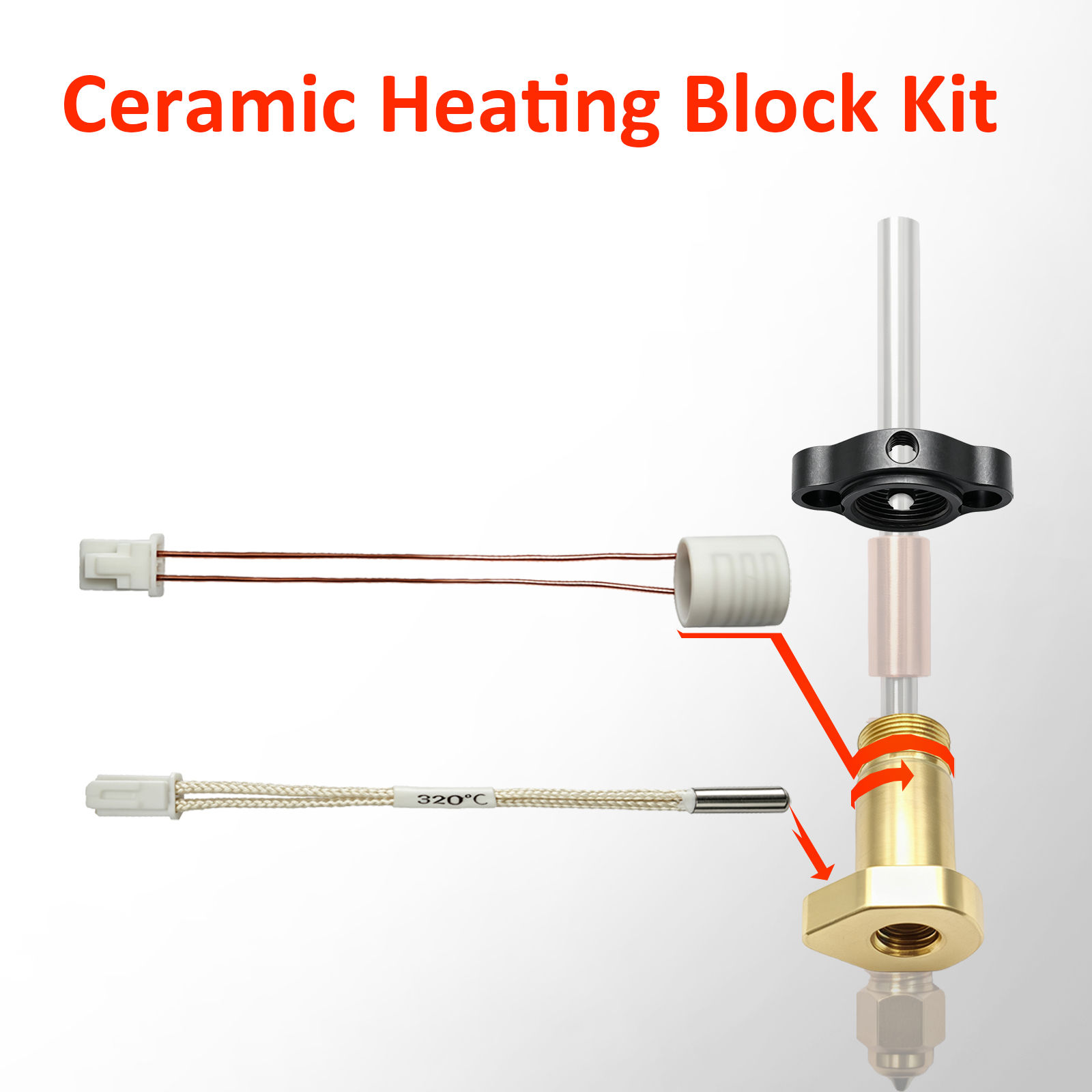 Upgraded 24V 60W Ceramic Heate - Hotend Assembly review and price