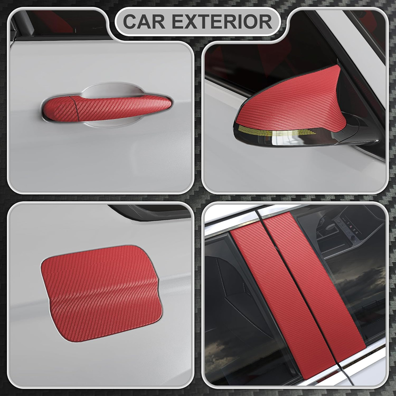 Premium 3D Red Carbon Fiber Vi - Fep Film review and price