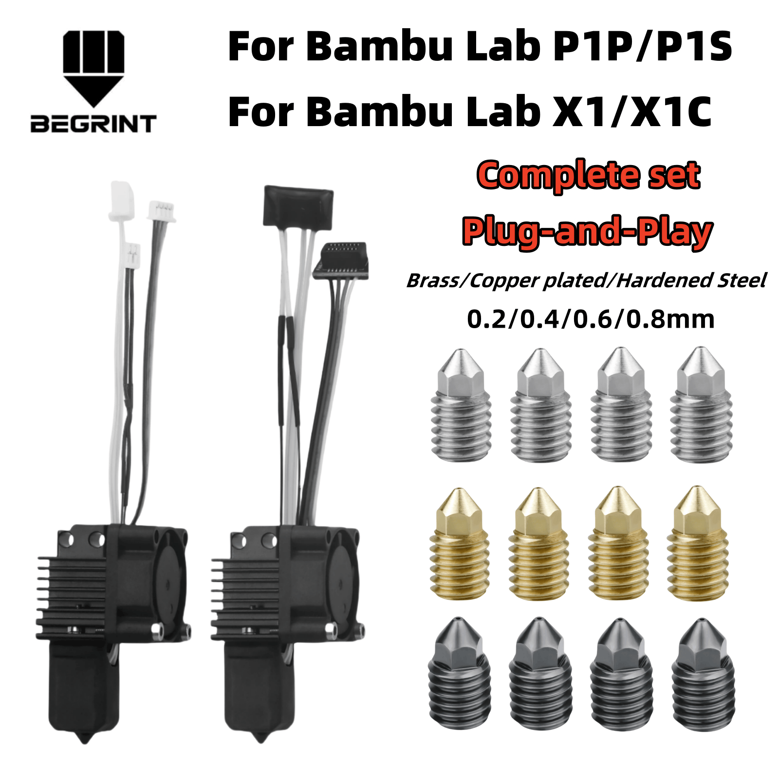 For Bambu Lab X1C P1P P1S Comp - Hotend 0.4Mm review and price