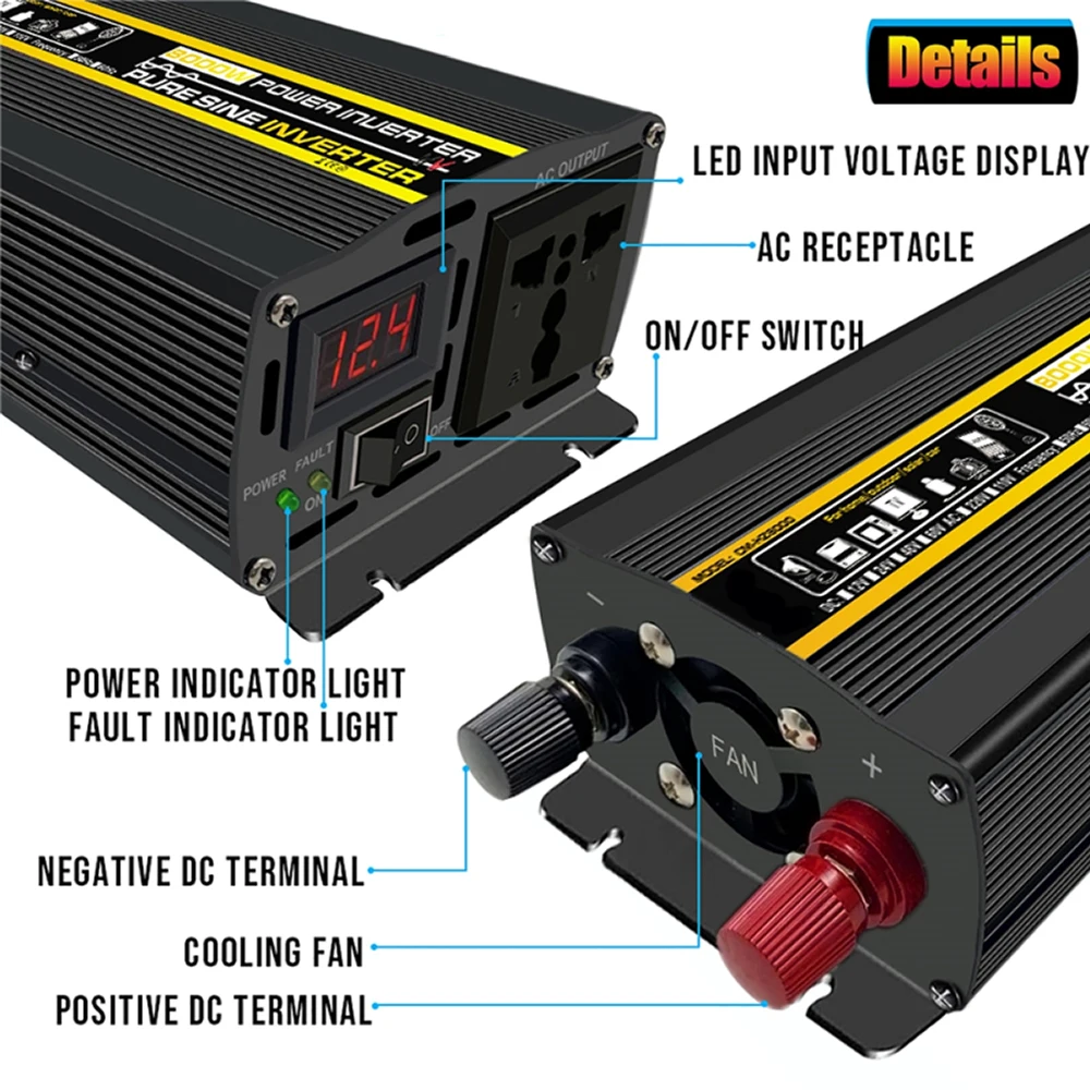 Pure Sine Wave Inverter 12V 24 - Resin Vat review and price