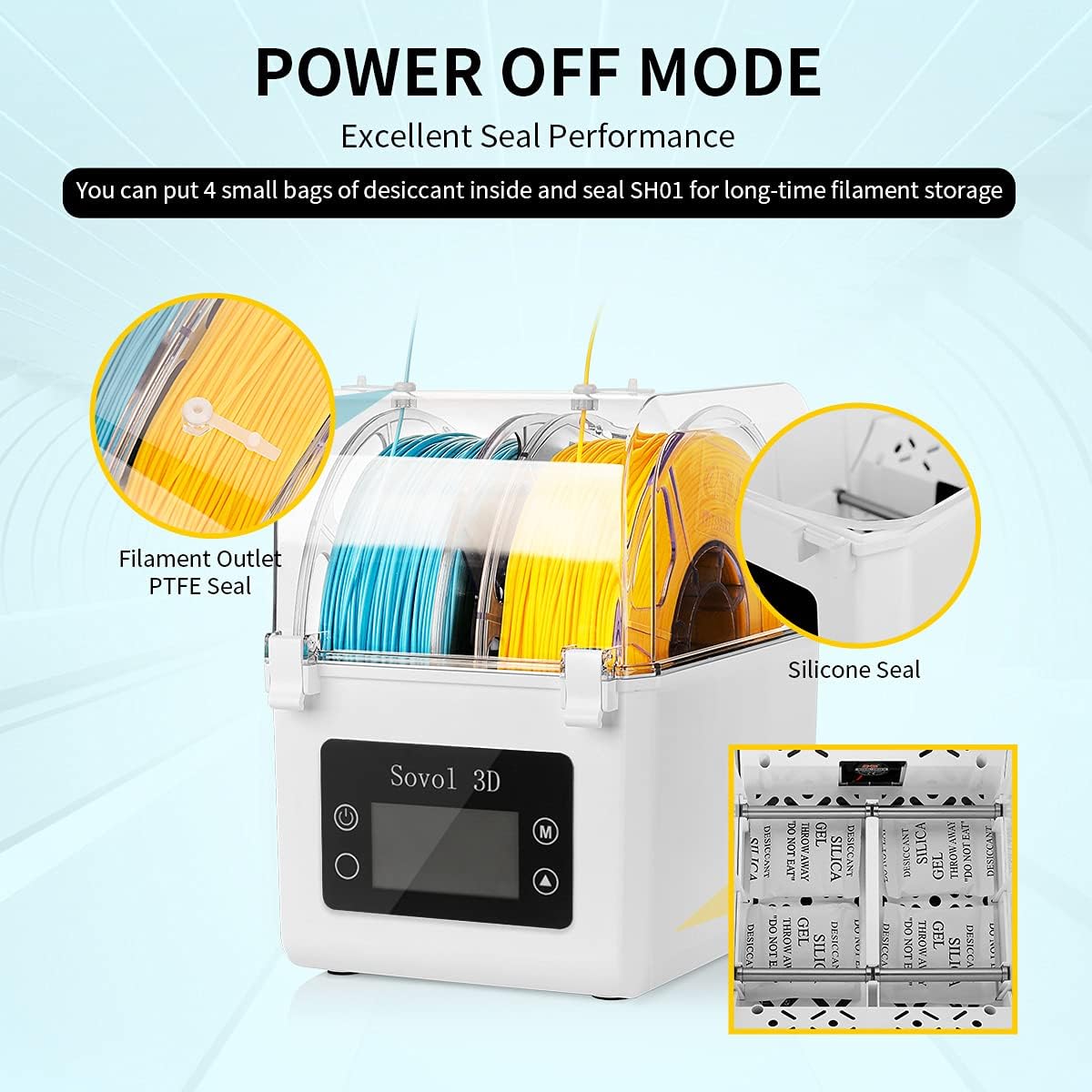 Sovol Filament Dryer 2023, SH0 - Enclosure 3D Printer review and price