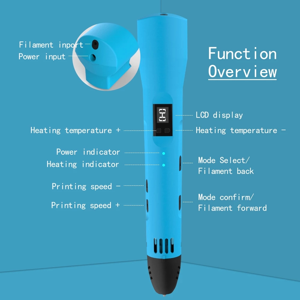 QCREATE 3D Printing Pen 1.75mm - Abs Filament review and price