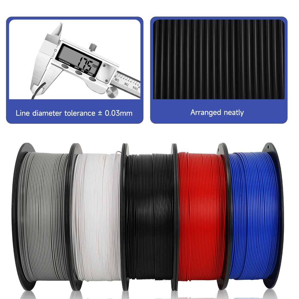 5KG Mix Colors PLA filament 1k - Filament 1.75 review and price
