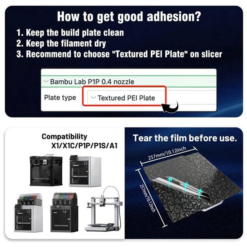 PZHI-3X 3D Printer PEO PET Bui - Build Plate review and price