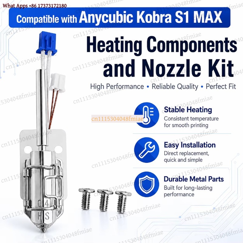 Anycubic Kobra S1 MAX Heating  - Hotend Assembly review and price
