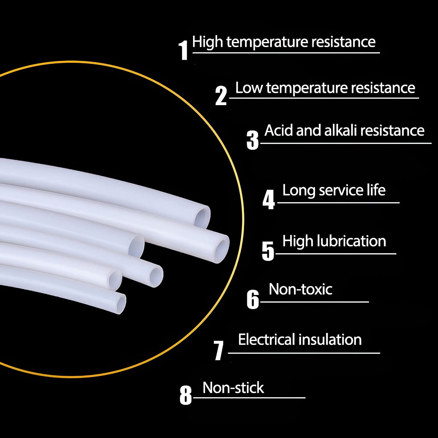 50m PTFE Tube Pipe Teflonto ID - Filament 1.75 review and price